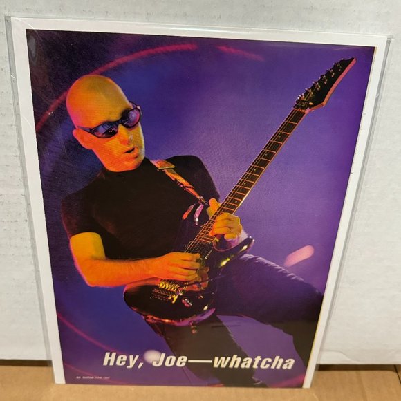 Vintage Other - Joe Satriani - Music Print Ad Photo - 1997